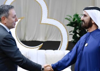 شیخ محمد بن راشد آل مکتوم ، در دیدار سالانه رمضانی با جمعی از نخبگان رسانه‌ای