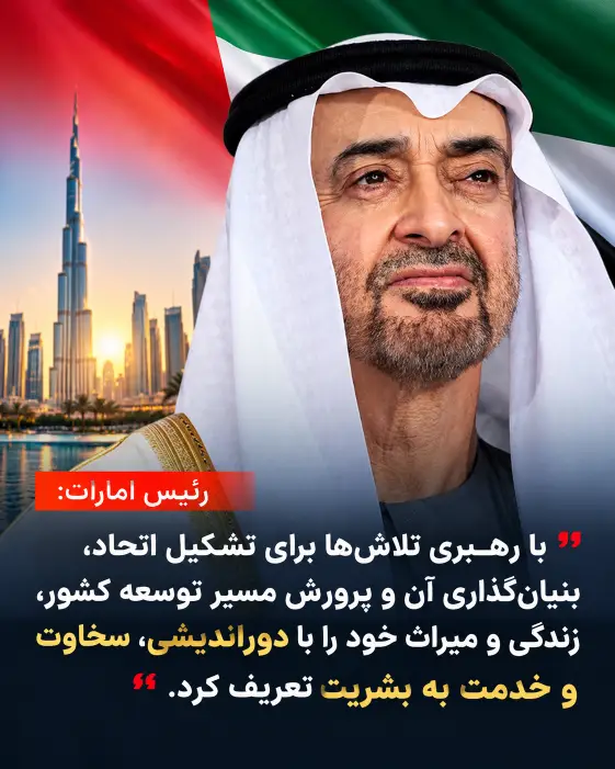 علت نامگذاری ۷ ژانویه بهعنوان «روز زاید بنیانگذار» توسط شیخ محمد بن زاید آل نهیان، رئیس امارات متحده عربی، برای گرامیداشت میراث شیخ زاید بن سلطان آل نهیان.